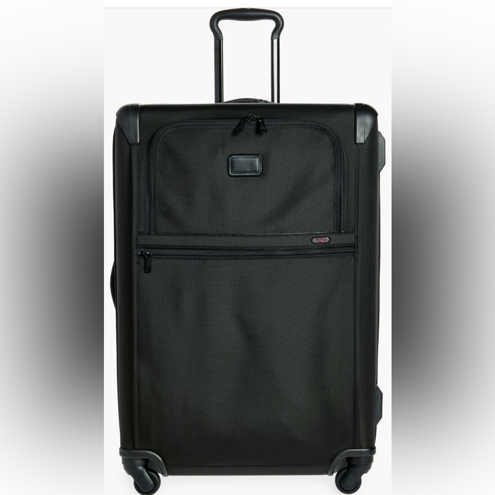 NWT Tumi Medium Trip Expandable 4-wheel Packing Case Black Luggage Nylon Leather